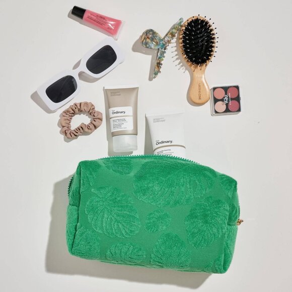 Palm Breeze Cosmetic Bag - Green - Picture 2 of 2